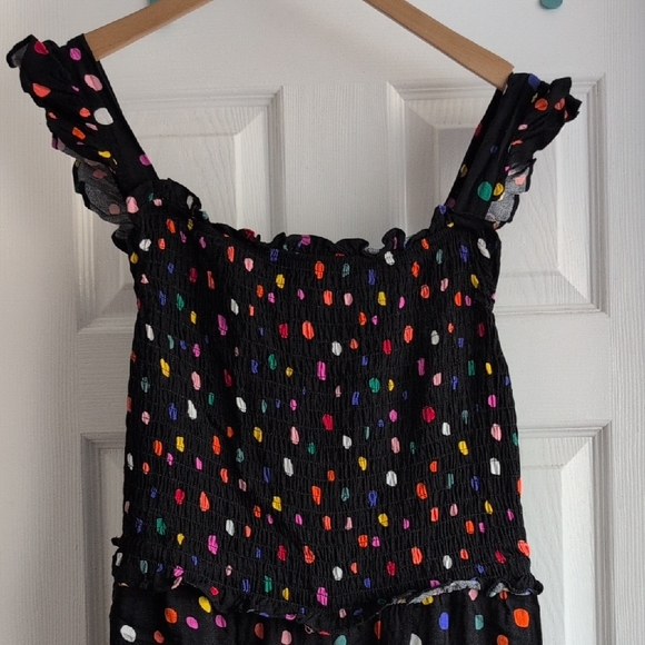 Eloquio Colorful Polka Dot Jumpsuit - Picture 2 of 5